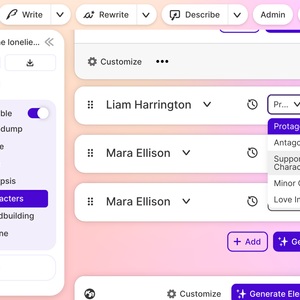 Image of: Writing Reverse Harem Romance with AI: Multi-Character Relationship Tracking
